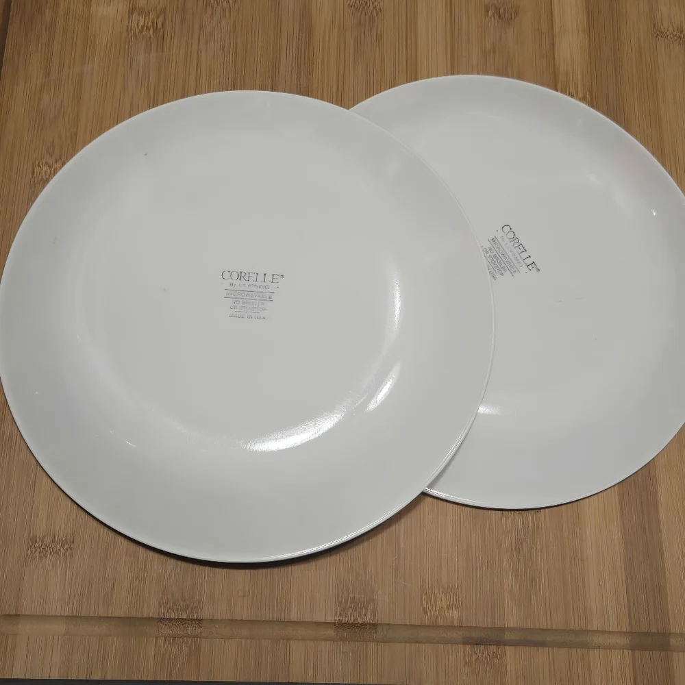 Set of 2 Forever Yours Dinner Plates, country farmhouse hearts 10 1/4